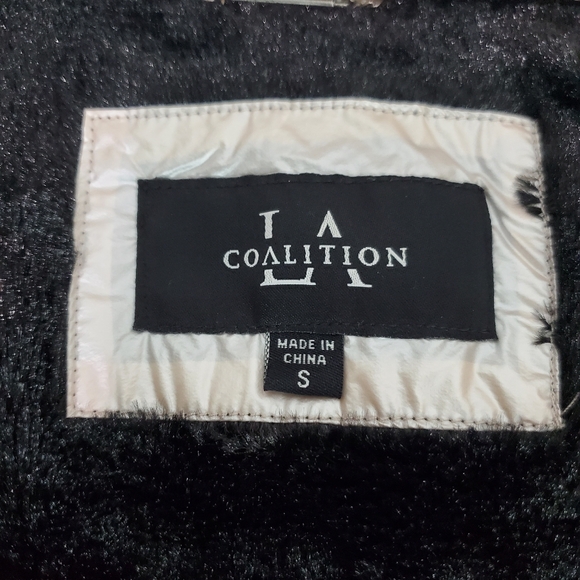 Blush Pearl Pink LA Coalition Zip Up Jacket, Worn Once - Picture 9 of 11